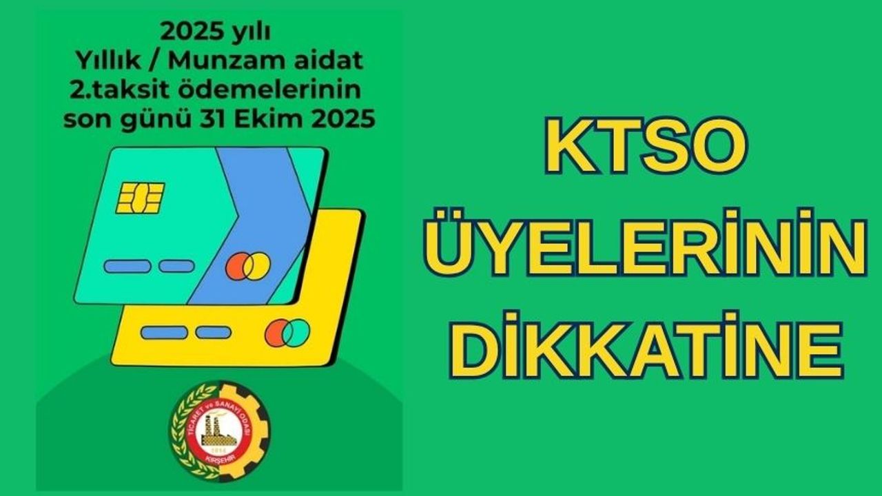 Ticaret ve Sanayi Odası’ndan Üyelere Aidat Ödemesi Uyarısı