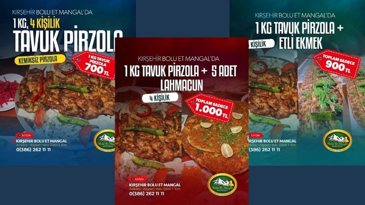Bolu Et Mangal’da Fiyatlar Göz Kamaştırıyor!