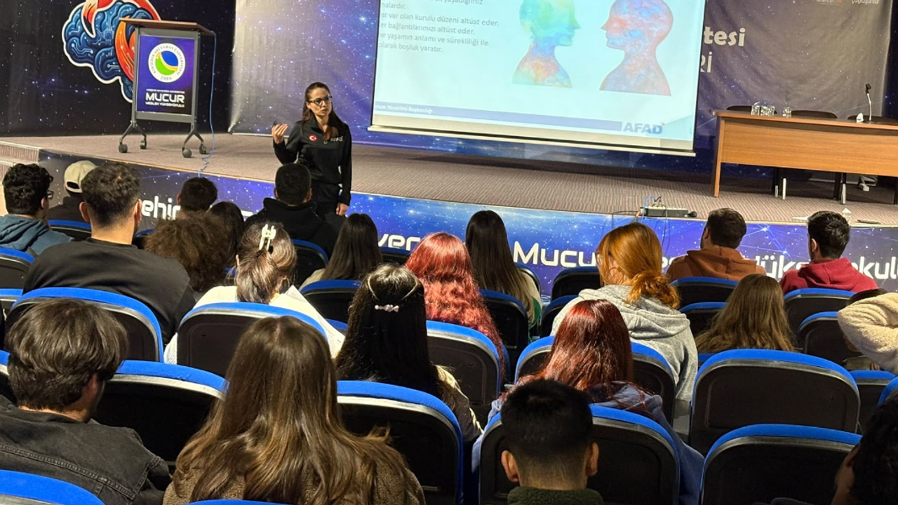 Mucur MYO'da AFAD'dan psikososyal eğitim