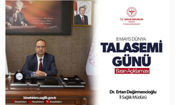 Değirmencioğlu'ndan Dünya Talasemi Günü açıklaması