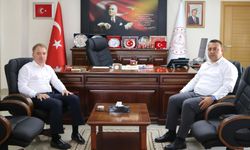 Kırşehir Cumhuriyet Başsavcısı Soner Aygün'den İl Millî Eğitim Müdürü Yasin Gülşen'e veda ziyareti