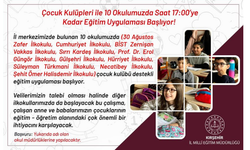Kırşehir'de Çocuk Kulüpleri Destekli Eğitim Uygulaması başlıyor!