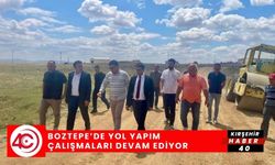 O ilçede yol yapım çalışmaları devam ediyor