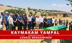 Kaymakam Yampal, şehit babasının cenazesine katıldı