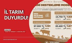 Kırşehir Tarım ve Orman İl Müdürlüğü'nden duyuru