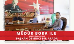 Yeni müdürden Başkan Demirci'ye ziyaret