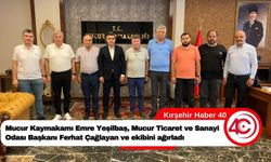 Ferhat Çağlayan, Mucur Kaymakamı Emre Yeşilbaş ile bir araya geldi