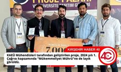 KAEÜ’de “Mühendislik” projesinden çifte başarı