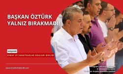 Başkan Öztürk, Koca ailesini yalnız bırakmadı