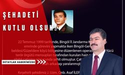 Şehadetinin yıl dönümünde rahmetle