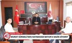 Gazeteci Murat Sürmeli,  Kaymakam Batur’u makamında ziyaret etti