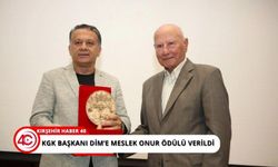 Başkan Dim'e Meslek Onur Ödülü verildi.