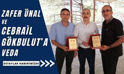 Özbağ Belediyesi'nde emekli personele plaket takdimi