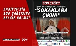 Kırşehir Kudüs Platformu'ndan Kırşehir halkına çağrı