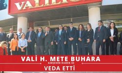 Vali Hüdayar Mete Buhara, Kırşehir’e veda etti