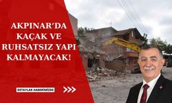 Akpınar Belediye Başkanı Şükrü Turgut, “Akpınar ilçemizde ruhsatsız ve kaçak yapı olan yerler tek tek yıkılacak!”