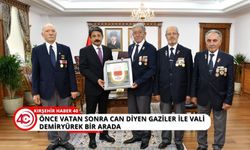 Muharip Gazilerden Vali Demiryürek'e anlamlı ziyaret