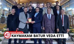 Akpınar Kaymakamı Muhammed Ali Batur, görevine veda etti