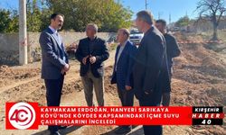 Akpınar Kaymakamı Ali Erdoğan, Hanyeri Sarıkaya Köyü’nde KÖYDES Kapsamındaki İçme Suyu Çalışmalarını İnceledi