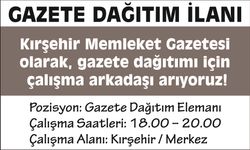 KIRŞEHİR MEMLEKET GAZETESİ DAĞITIM İLANI