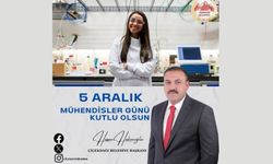 Başkan  Hakanoğlu, 5 Aralık Mühendisler Gününü kutladı