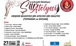 KIRŞEHİR BELEDİYESİ ŞİİR ATÖLYESİ'NDEN ANLAMLI DİNLETİ