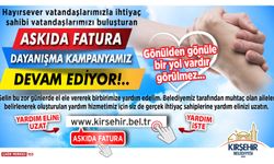 Kırşehir Belediyesi "Askıda Fatura" Kampanyasına 2025 yılında da devam ediyor