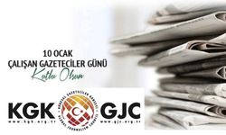 “10 Ocak, Gazeteciler için dayanışma günüdür”