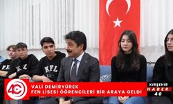 Vali Demiryürek’ten gençlere ilham veren buluşma