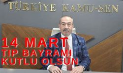 Türk Sağlık-Sen Kırşehir Şube Başkanı Yusuf Aydın’dan 14 Mart Tıp Bayramı mesajı