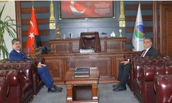 Milletvekili Erkan ile Rektör Karahocagil bir araya geldi
