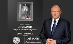 Ali Şahin’den Ülkücü Şehit Cengiz Baktemur’a Anma Mesajı
