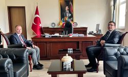 Müdür Gülşen ile Kaymakam Summak bir araya geldi