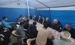 Vali Demiryürek acılı aileyi yalnız bırakmadı