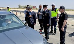 Vali Demiryürek, kara yolundaki  trafik tedbirlerini bizzat denetledi