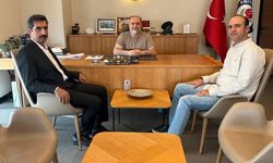 Başkan Yavuz ve Heyeti, Eğitim-Bir-Sen Genel Merkezini Ziyaret Etti