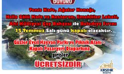 Kırşehir Belediyesi’nden 15 Temmuz Düzenlemesi: Açık ve Kapalı Mekânlar Duyuruldu