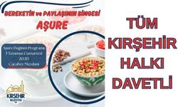 Bereket Sofrası Kuruluyor: Kırşehir Belediyesi Aşure Dağıtacak