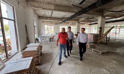 Kaymakam Tok, Kaman Öğretmenevi İnşaatında İncelemelerde Bulundu