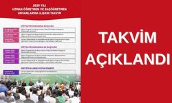 2025 Uzman ve Başöğretmenlik Takvimini Açıkladı