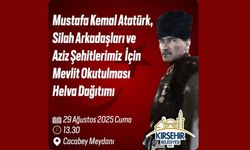 Kırşehir Belediyesi’nden Atatürk ve Şehitler İçin Mevlit Programı