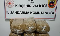 Kırşehir'de yolcu otobüsünde 42 kilogram kaçak tütün ele geçirildi