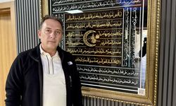 "Ahi Sancağı" 7 ay süren hassas çalışmayla cama işlendi