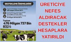 Çiftçilere 476 Milyon Liralık Destek Ödemesi