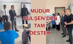 Öğrencilerle sohbet etti, öğretmenlere teşekkürlerini iletti