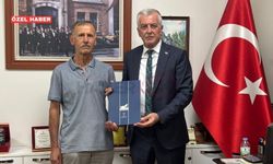 İl Başkanı Şentürk, Genel Başkan Nacar’ın mektubunu Sürmeli’ye takdim etti