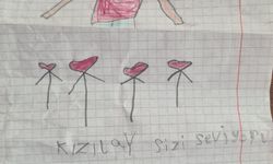 Minik yüreklerden Kızılay’a duygulandıran teşekkür