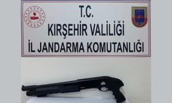 Kırşehir'de aracında ruhsatsız tüfek ele geçirilen kişiye idari para cezası