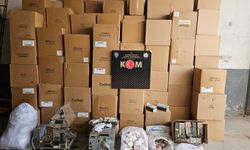 Kütahya'da 688 bin 640 adet makaron ele geçirildi