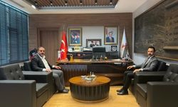 Kaymakam Öğüt, Başkan Hakanoğlu ile bir araya geldi